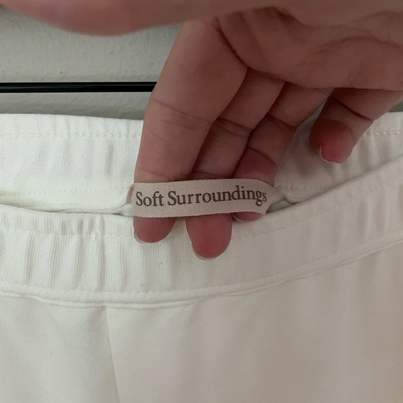 Soft Surroundings Karina Pants in Star White Size 1X NWT - Picture 6 of 13